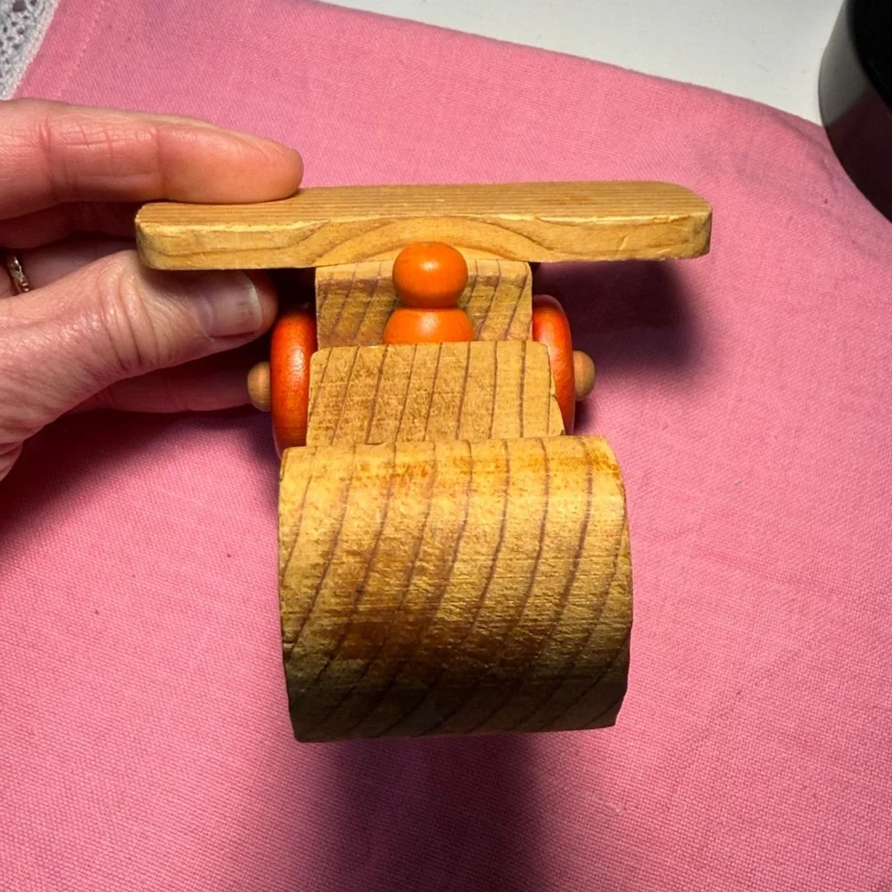 Vintage 1984 Creative Wood Design Airplane Toy Plane